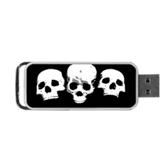 Halloween Horror Skeleton Skull Portable Usb Flash (one Side) by HermanTelo