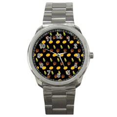 Pumpkin Sport Metal Watch by designsbymallika