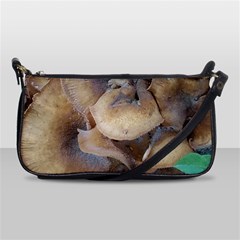 Close Up Mushroom Abstract Shoulder Clutch Bag by Fractalsandkaleidoscopes