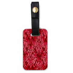 Background Abstract Surface Red Luggage Tag (one Side) by HermanTelo