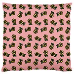 Daisy Pink Large Flano Cushion Case (One Side) Front