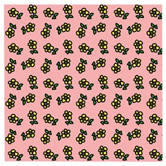 Daisy Pink Wooden Puzzle Square by snowwhitegirl