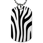 Pattern Zèbres Taches Dog Tag (One Side) Front