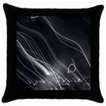 Photo Lumière Noir/Gris Throw Pillow Case (Black) Front