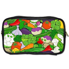 Vegetables Bell Pepper Broccoli Toiletries Bag (two Sides) by HermanTelo