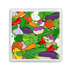 Vegetables Bell Pepper Broccoli Memory Card Reader (square) by HermanTelo