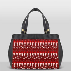 Bearded Santa Pattern Oversize Office Handbag by bloomingvinedesign