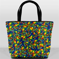 Clown World Pepe The Frog Honkhonk Meme Kekistan Funny Pattern Blue  Bucket Bag by snek