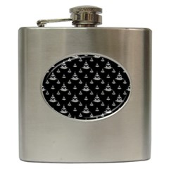 Buddhism Motif Print Pattern Design Hip Flask (6 Oz) by dflcprintsclothing