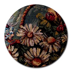 Old Embroidery 1 1 Round Mousepads by bestdesignintheworld