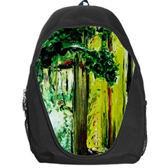 Old Tree And House With An Arch 8 Backpack Bag by bestdesignintheworld