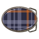 Seamless Pattern Check Fabric Texture Belt Buckles Front