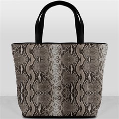 Python Snakeskin Print Bucket Bag by LoolyElzayat