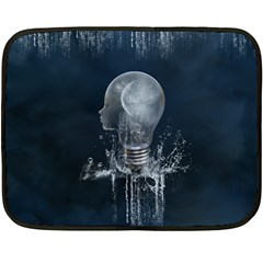 Awesome Light Bulb Fleece Blanket (mini) by FantasyWorld7