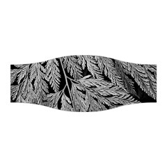 Fern Leaves Foliage Black And White Stretchable Headband by Vaneshart