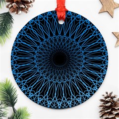 Abstract Rosette Web Network Ornament (round) by Vaneshart