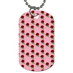 Rose In Pink Dog Tag (two Sides) by snowwhitegirl