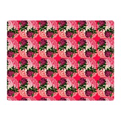 Doily Rose Pattern Watermelon Pink Double Sided Flano Blanket (mini)  by snowwhitegirl