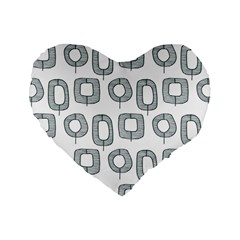 Forest Patterns 16 Standard 16  Premium Flano Heart Shape Cushions by Sobalvarro