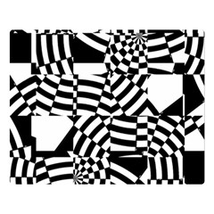 Black And White Crazy Pattern Double Sided Flano Blanket (large)  by Sobalvarro