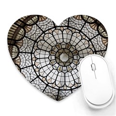 Pattern Abstract Structure Art Heart Mousepads by Nexatart