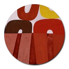 Sophie Taeuber Arp, Composition À Motifs D arceaux Ou Composition Horizontale Verticale Round Mousepads by Sobalvarro