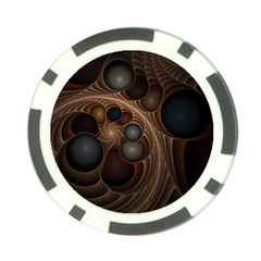 Fractal Fantasy Design Construction Poker Chip Card Guard by Wegoenart