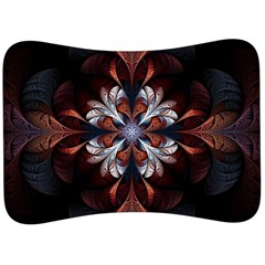 Fractal Flower Fantasy Floral Velour Seat Head Rest Cushion by Wegoenart