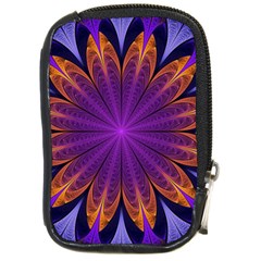 Art Abstract Fractal Pattern Compact Camera Leather Case by Wegoenart