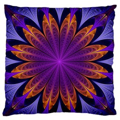 Art Abstract Fractal Pattern Large Flano Cushion Case (one Side) by Wegoenart