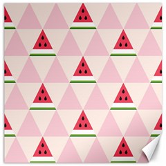 Seamless Pattern Watermelon Slices Geometric Style Canvas 12  X 12  by Nexatart