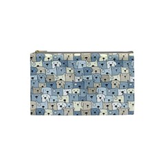 Cute Dog Seamless Pattern Background Cosmetic Bag (small) by Nexatart