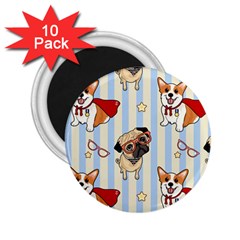 Pattern Dog 2 25  Magnets (10 Pack)  by Nexatart