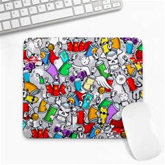 Graffiti Characters Seamless Pattern Large Mousepads by Nexatart