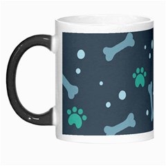 Bons Foot Prints Pattern Background Morph Mugs by Vaneshart