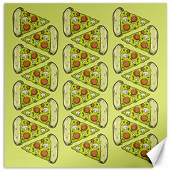 Pizza Fast Food Pattern Seamles Design Background Canvas 12  X 12  by Vaneshart