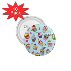 Cupcake Doodle Pattern 1 75  Buttons (10 Pack) by Sobalvarro