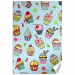 Cupcake Doodle Pattern Canvas 24  x 36  23.35 x34.74  Canvas - 1