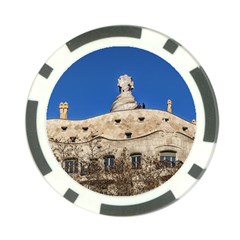 Gaudi, La Pedrera Building, Barcelona - Spain Poker Chip Card Guard (10 Pack) by dflcprintsclothing