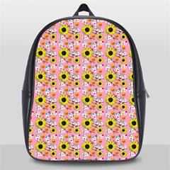 Hawaii Ghost Pink School Bag (large) by snowwhitegirl