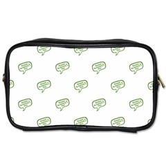 Happy St Patricks Day Symbol Motif Pattern Toiletries Bag (one Side) by dflcprintsclothing