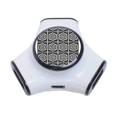 Mandala Pattern 3-port Usb Hub by Sparkle