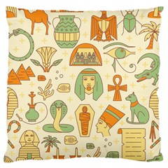 Egypt Seamless Pattern Standard Flano Cushion Case (one Side) by Wegoenart