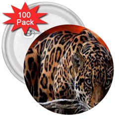 Nature With Tiger 3  Buttons (100 Pack)  by Sparkle