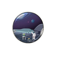 Alien Astronaut Scene Hat Clip Ball Marker (10 Pack) by Vaneshart