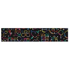 Seamless Pattern With Love Symbols Small Flano Scarf by Vaneshart