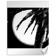 Black And White Tropical Moonscape Illustration Canvas 18  X 24  by dflcprintsclothing