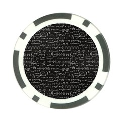 Math Equations Formulas Pattern Poker Chip Card Guard by Vaneshart