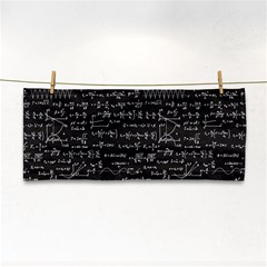 Math Equations Formulas Pattern Hand Towel by Vaneshart