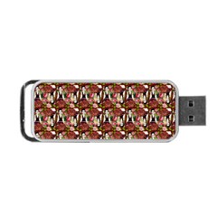 Swimmer 20s Burgundy Portable Usb Flash (two Sides) by snowwhitegirl